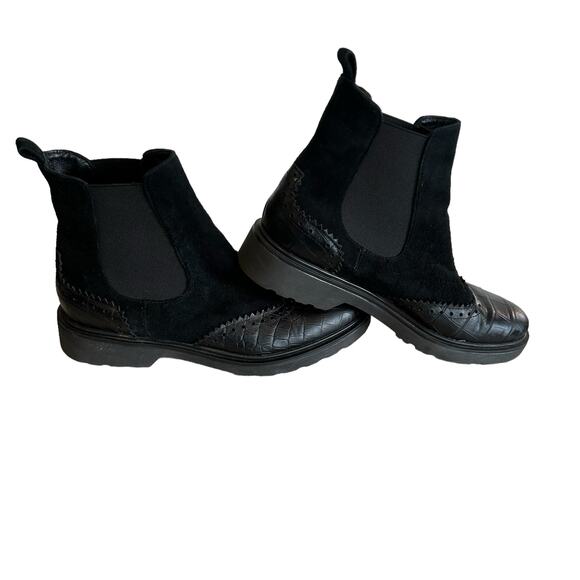 Michele Lopriore Parigi Leather Chelsea Boot 35 IT/5 US Black Minimalist Winter - Picture 5 of 10